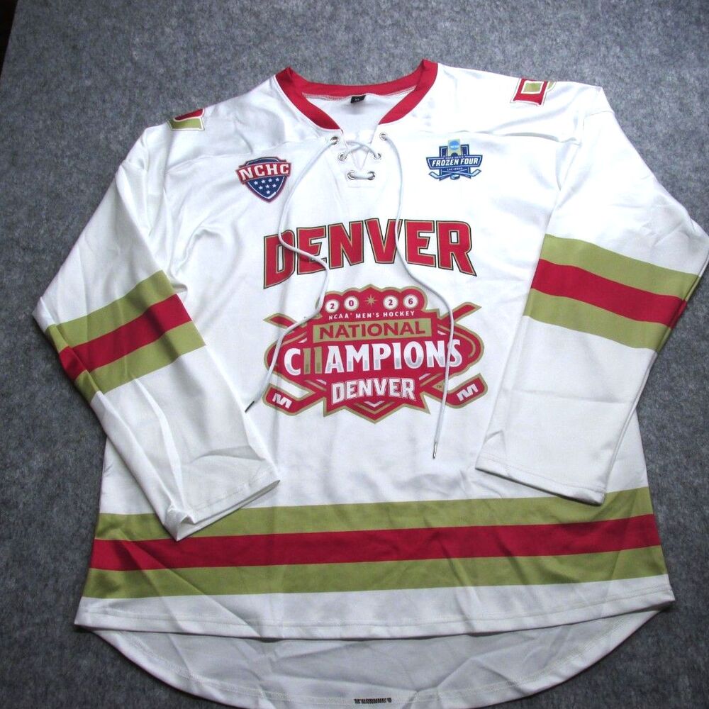 DU Pioneers Hockey 2026 National Champions Souvenir Jersey X-Large